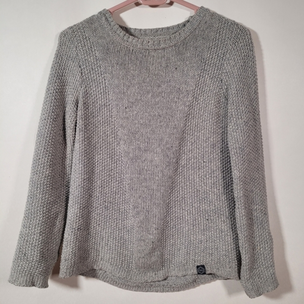 Held in Common light grey knit pullover cotton/wool blend US XS